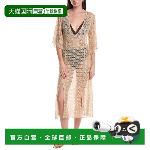 自营BECCA by Rebecca Virtue Golden Mesh Cover-Up - gold 美国