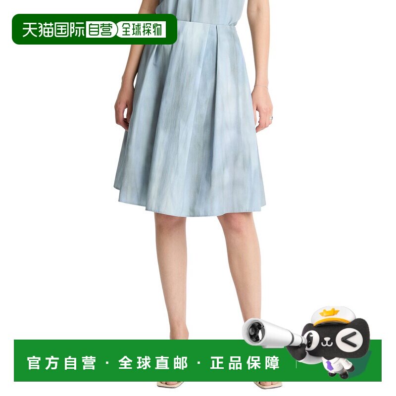 自营Vince短裙-蓝色 美国奥莱直发半身裙伞裙中裙A字裙
