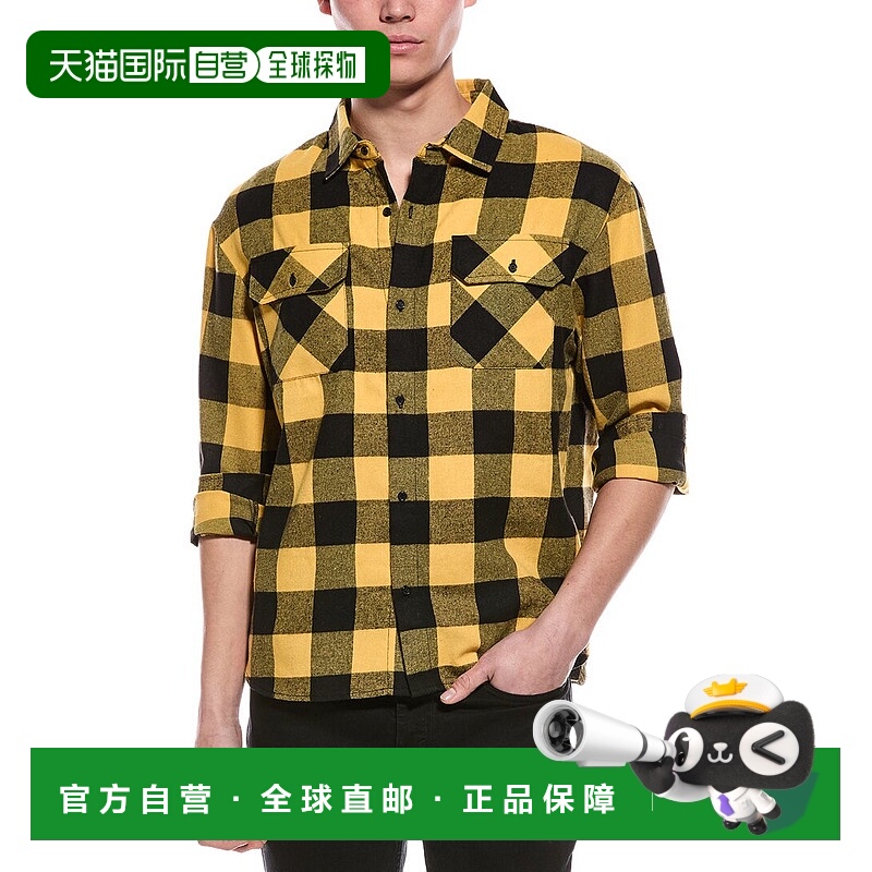自营American Stitch Plaid Shirt - yellow 美国奥莱直发