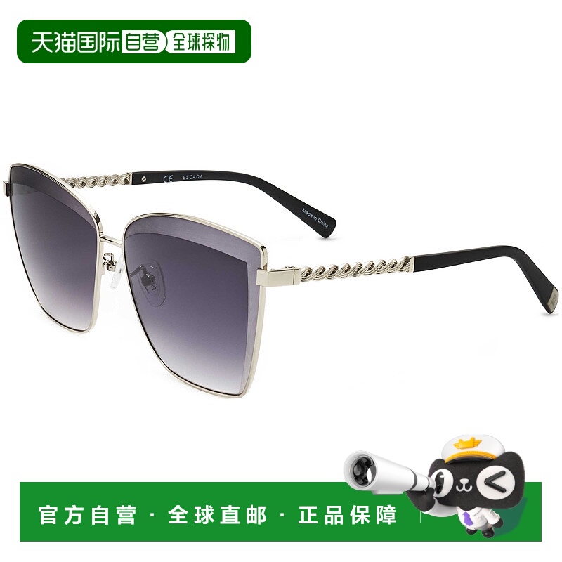 自营 Escada女式60毫米棕色太阳镜-钯 美国奥莱直发艾斯卡达