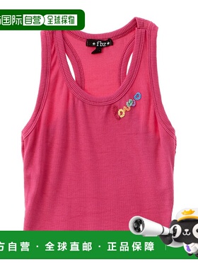 自营 flowers by zoe Zoe Rib 的鲜花 2x2 短款 - 粉红色 美国奥