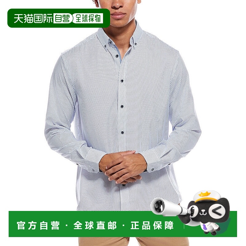 自营Report Collection 4-Way Stretch Geo Print Sport Shirt -