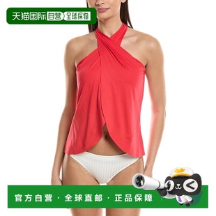 自营Vince Camuto Crossover Tankini Top - red 美国奥莱直发