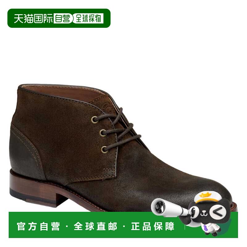 自营Men's Johnston & Murphy Dudley Chukka Brown Waxed Englis - 实物图