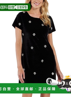 自营 Jude Connally Ella T恤连衣裙-黑色 美国奥莱直发