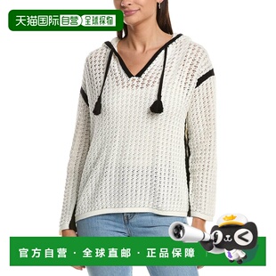 white 自营Vintage 美国奥莱 Hoodie Crochet Havana Contrast