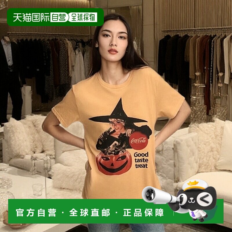 自营 Lucky Brand女式可口可乐味享男朋友T恤-浅橙色 美国奥莱直