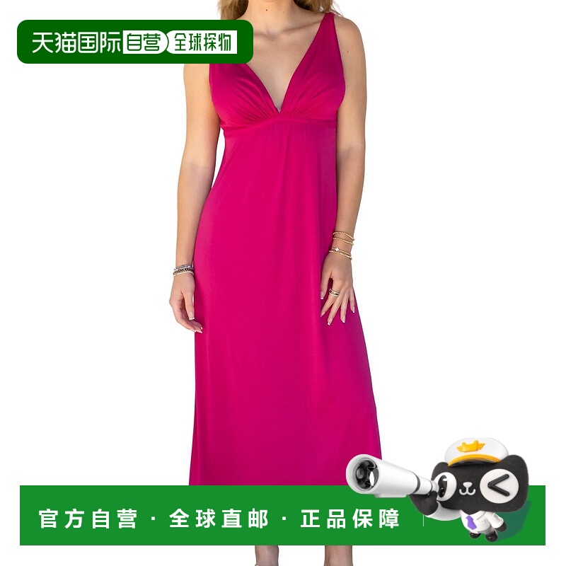 自营natoriSleeve Less Maxi Gown In Aphrodite Fuchsia - aphro