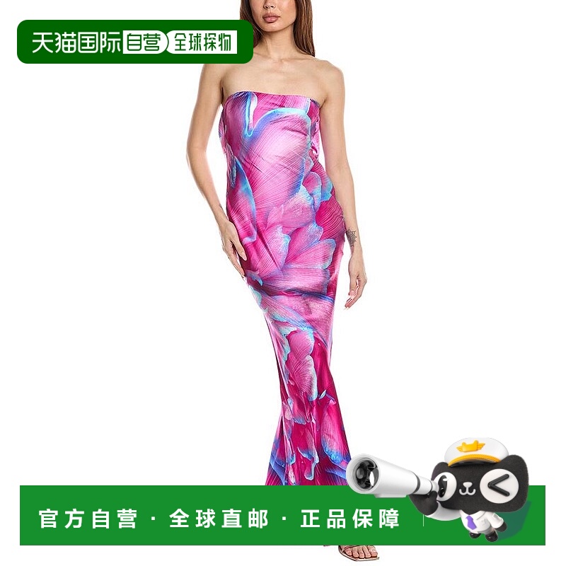 1h可退 【美国直邮】retrofête 女士 连衣裙真丝修身长裙