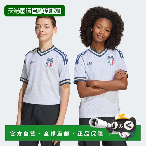 自营Kids' adidas Italy 26 Away Kids Jersey - aeroblue 美国奥