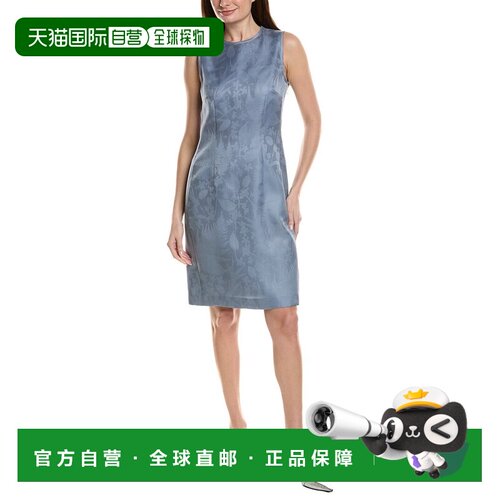 自营Lafayette 148 New York Harpson Silk Dress - blue 美国奥
