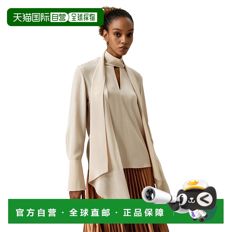自营lilysilkSilk Statement Blouse for Women - light camel 美