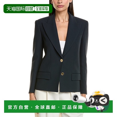 自营Michael Kors Collection Cutoff Blazer - blue 美国奥莱直