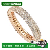 自营 粉红色 玫瑰纯银微密钉白色方晶锆石永恒戒指 Suzy Levian