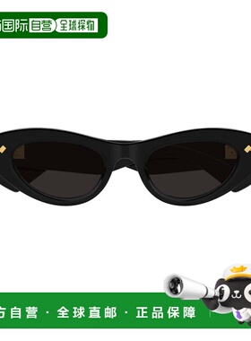 自营bottega venetaBv1350s猫眼太阳镜-黑色 美国奥莱直发