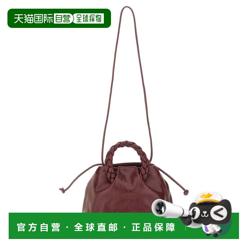 自营hereuBombon柔软闪亮中号包-酒红色 美国奥莱直发斜挎包