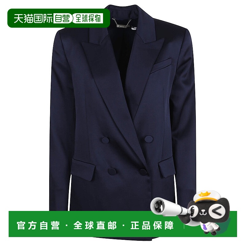 自营jonathan simkhaiDouble-Breasted Blazer With Sharp Lapels