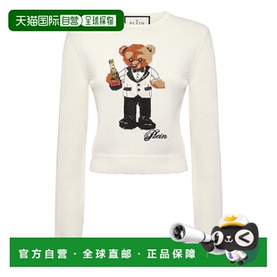 灰白色 泰迪服务员 美国奥莱直 plein剪裁圆领套头衫 自营philipp