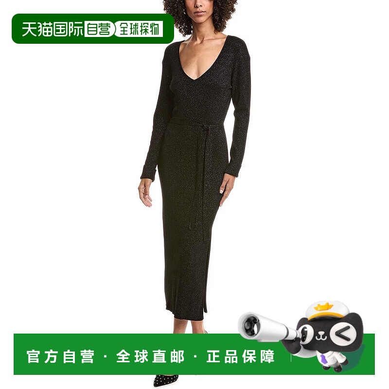 自营Bella Dahl丝绒立领迷笛连衣裙-红色 美国奥莱直发