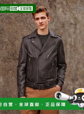 1h可退 【美国直邮】Amiri|PERFECTO 带油漆刺绣黑色皮夹克