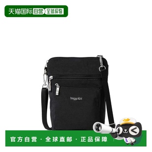 自营baggallini Women's Modern Pocket Crossbody Bag - black