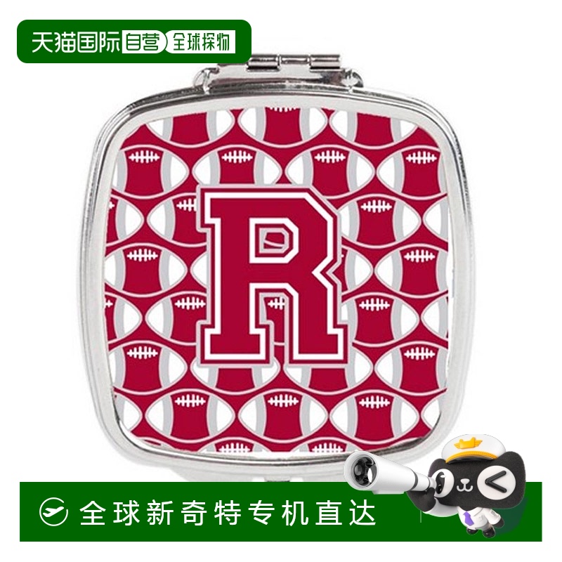 自营Carolines Treasures CJ1065-RSCM字母 R足球深红色,灰