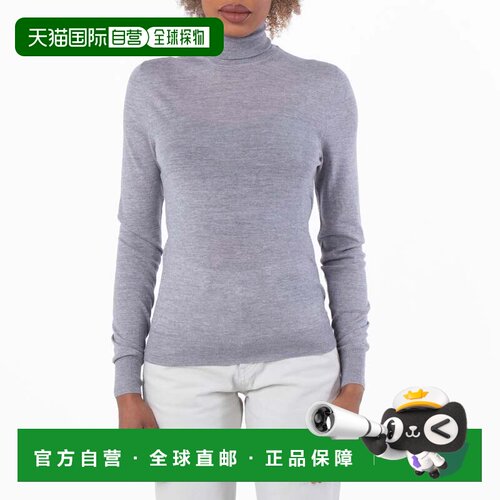自营Saint Laurent Grey Wool Turtleneck - gris chine 美国奥莱
