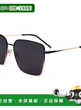 自营 Hugo Boss女式59毫米灰色太阳镜-黑金 美国奥莱直发