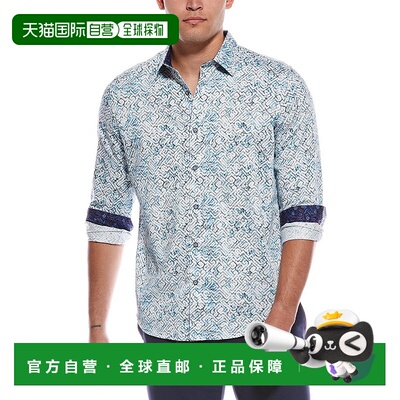 自营 robert graham罗伯特 格雷厄姆 汉密尔顿经典修身梭织衬衫-