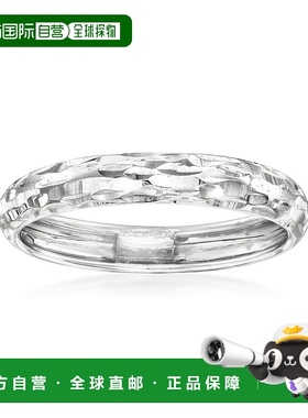 自营 Ross-Simons 意大利 14 克拉白金钻石切割戒指 - 白色 美国