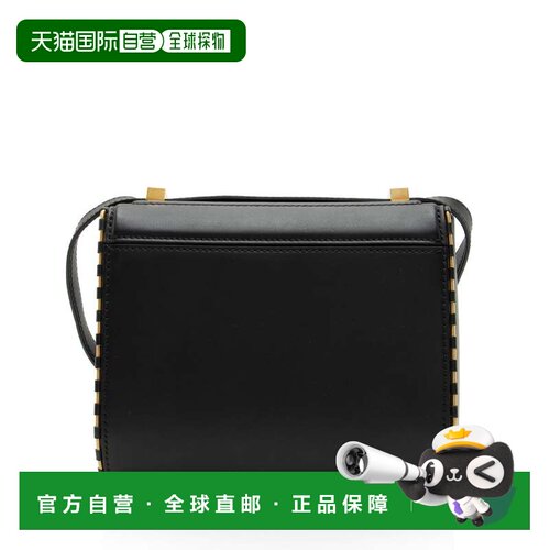 自营Givenchy皮革链条装饰Pandora Box迷你斜挎包-黑色 美国奥莱