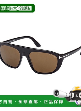 自营Tom Ford中性款FT100201J 58mm太阳镜-黑色 美国奥莱直发