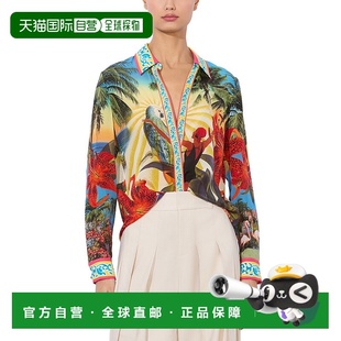 黄色 奥利维亚威拉丝绸上衣 美国奥莱 olivia爱丽丝 自营alice