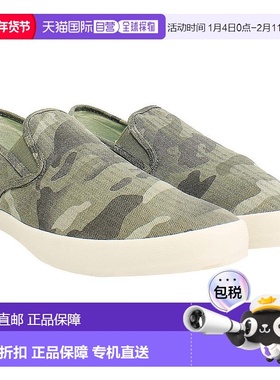 自营Seavees Baja Sneakers Mens Green Camo Canvas Slip-On Com
