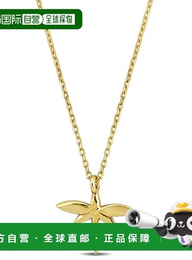 自营 Mimi & Max 蜻蜓吊坠带链条 14k 金 - 17 英寸 - 黄色 美国
