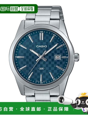 自营Casio Men’s Silver Watch with Blue Dial - MTP-VD03D-2A2
