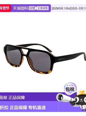 自营 Ben Sherman男式Dylan 53毫米黑色太阳镜-黑色 美国奥莱直发