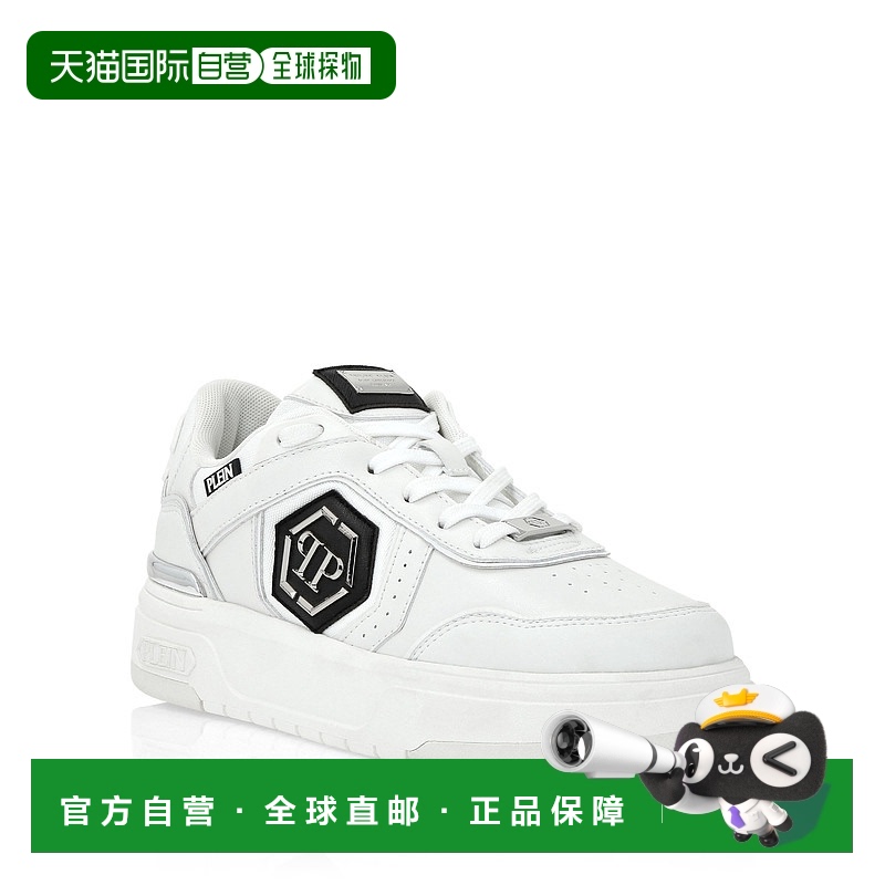 自营 philipp plein低帮运动鞋SK8R PLEIN LOW-白色 美国奥莱直发