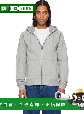 1h可退 香港直邮潮奢 CARHARTT WIP 男士 灰色 Chase 连帽衫 I033