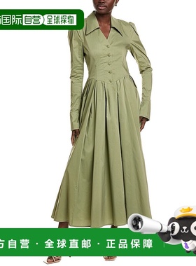 自营 BGL Midi连衣裙-绿色 美国奥莱直发新款服饰