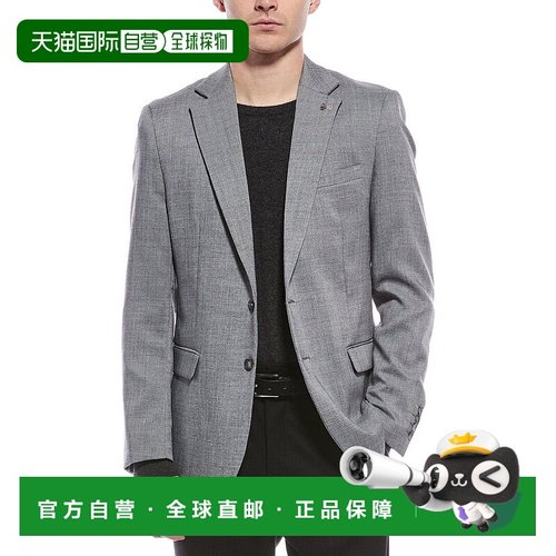 自营 scotch & soda苏格兰苏打现代合身夹克-灰色 美国奥莱直发