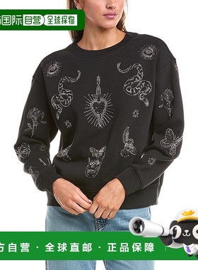 自营all saintsAllSaints Pippa Hex运动衫-黑色 美国奥莱直发