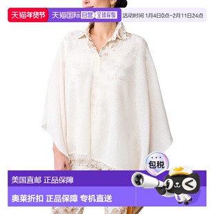 自营J.McLaughlin英格丽德羊绒斗篷-白色 美国奥莱直发