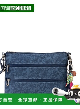 自营 sakrootsBasic Crossbody - eco twill - indigo tonal spir