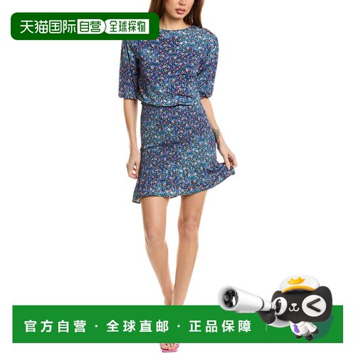 自营Sandro Midi Dress - blue 美国奥莱直发连衣裙包臀裙