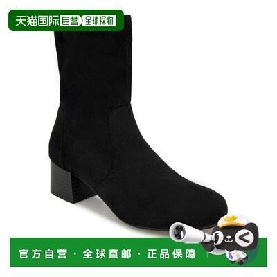 自营Kenneth Cole Reaction Road Boots Women Black Faux Suede