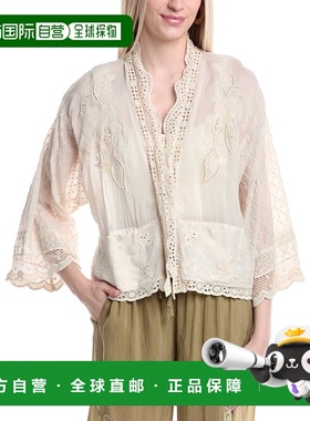 自营Johnny Was Roseann Kimono - white 美国奥莱直发