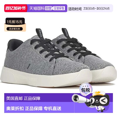 自营Women's Keds Blisswalk Sneakers Gray Black Lace Up Casua