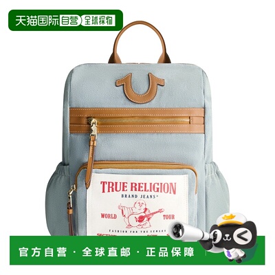 自营 True Religion佛陀口袋牛仔背包-牛仔双肩包 美国奥莱直发