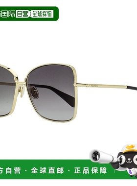 自营 Max Mara 女士 Menton1 太阳镜 MM0097 32B 金色/黑色 59 毫
